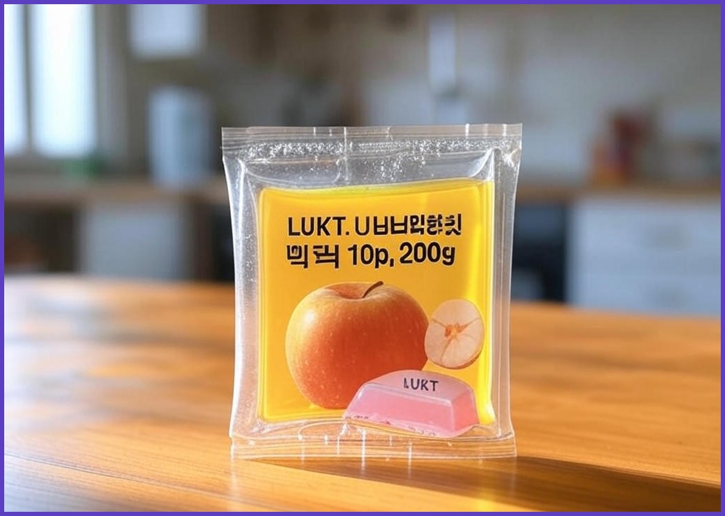 LUKT 킨디 얼려먹는 젤리 10p, 200g, 1개, 사과 - 이미지 1