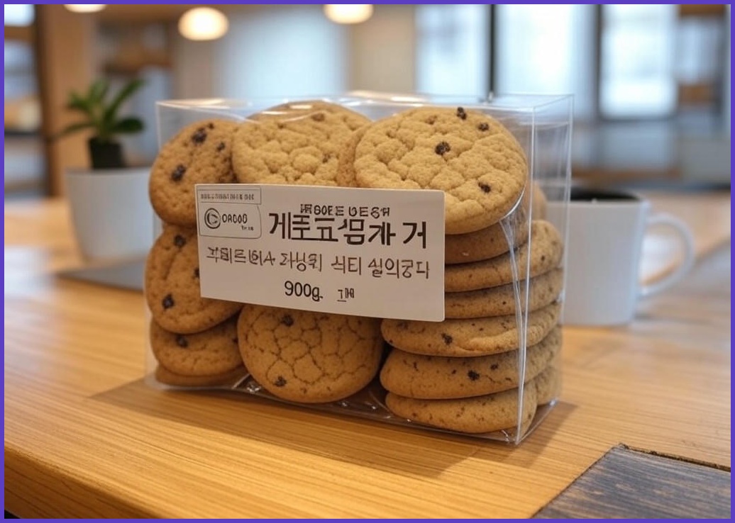 쿠키마스타 낱개포장 카페서비스용쿠키 탕비실간식 대용량과자, 900g, 1박스 - 이미지 1