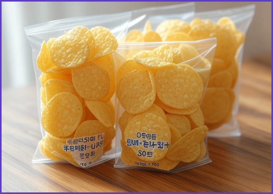 호롱칩 햅쌀 현미+귀리+곤약 누룽지 칩 과자 3개씩 소포장, 15g, 30개 - 이미지 1