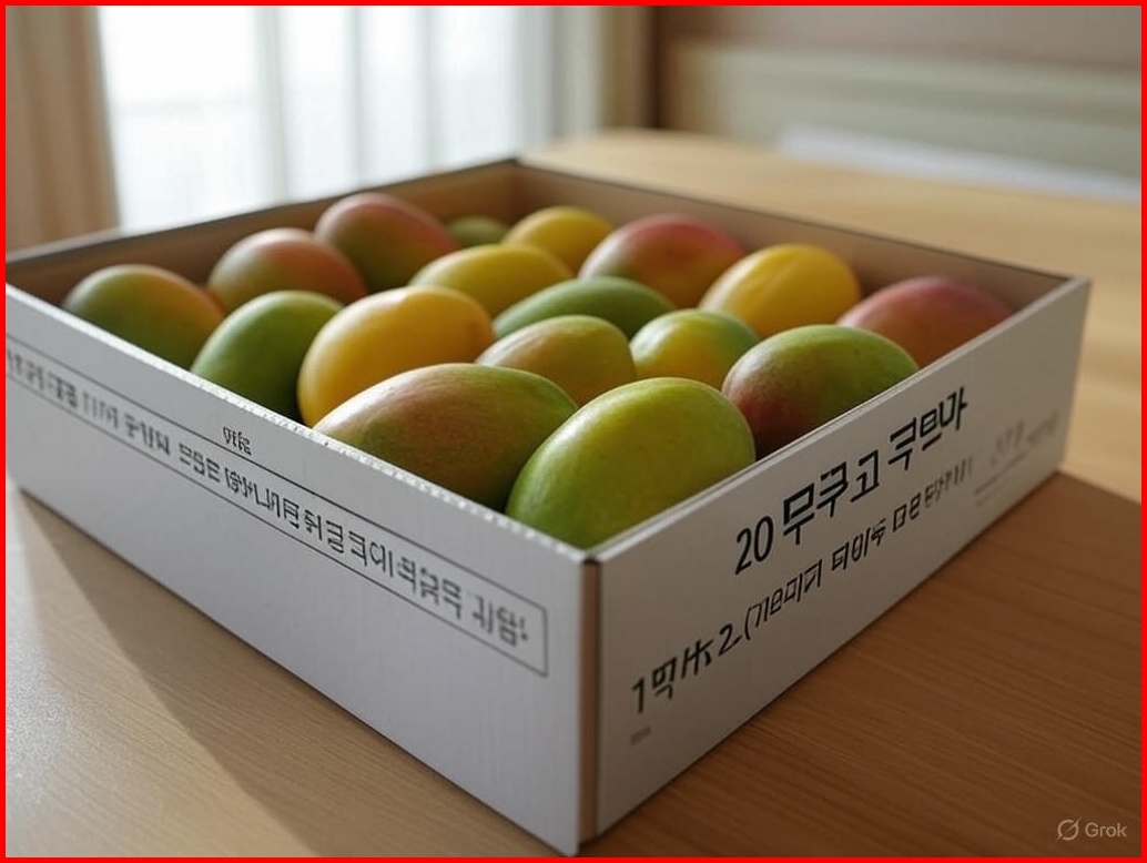 [호텔납품용] 꿀맹키로 20brix 무지개망고 마하차녹 직배송, 1박스, 2kg(7과이내) 이미지 2